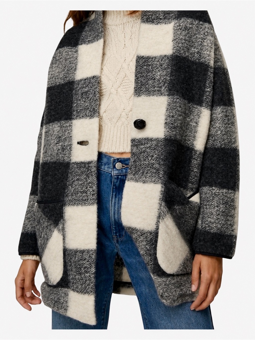 Wilfred Free Off Duty Wool Blend Shacket Aritzia Jacket Cardigan Size Medium